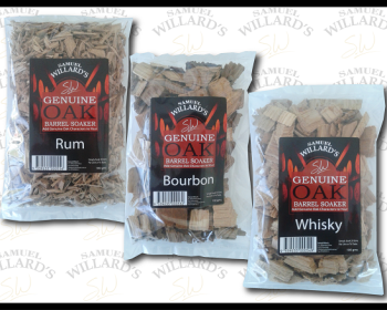 Samuel Willard’s genuine Oak Barrel Soaker Chips